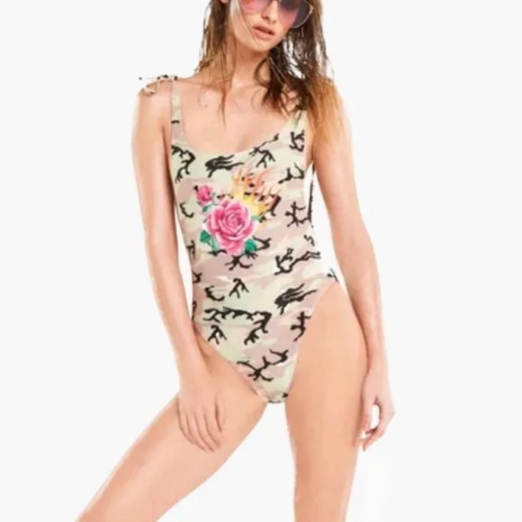 Andi Rose Shoulder Ties One-Piece | Wildfox - Picture 5 of 6